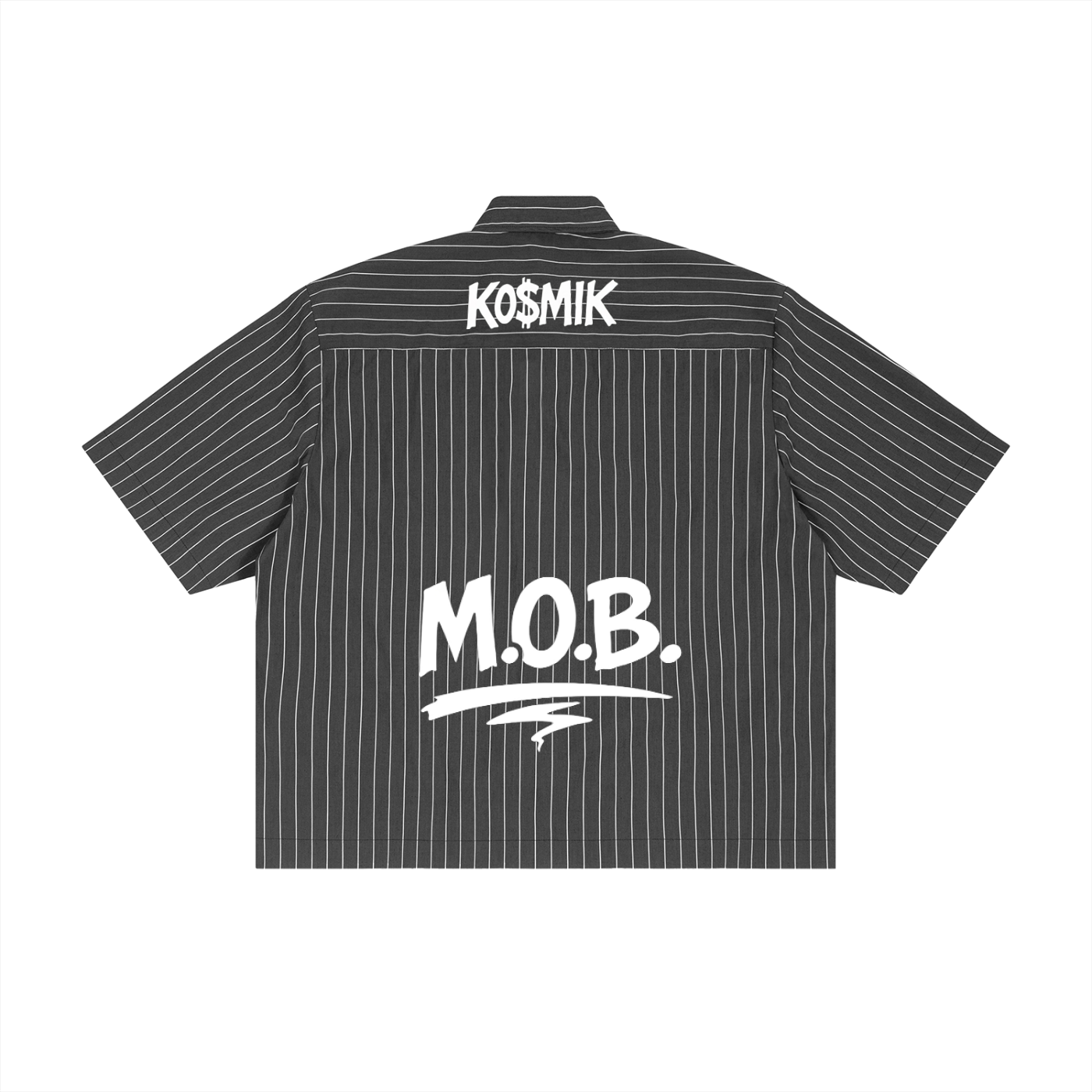 Ko$mik Striped Boxy Button-Up Shirt