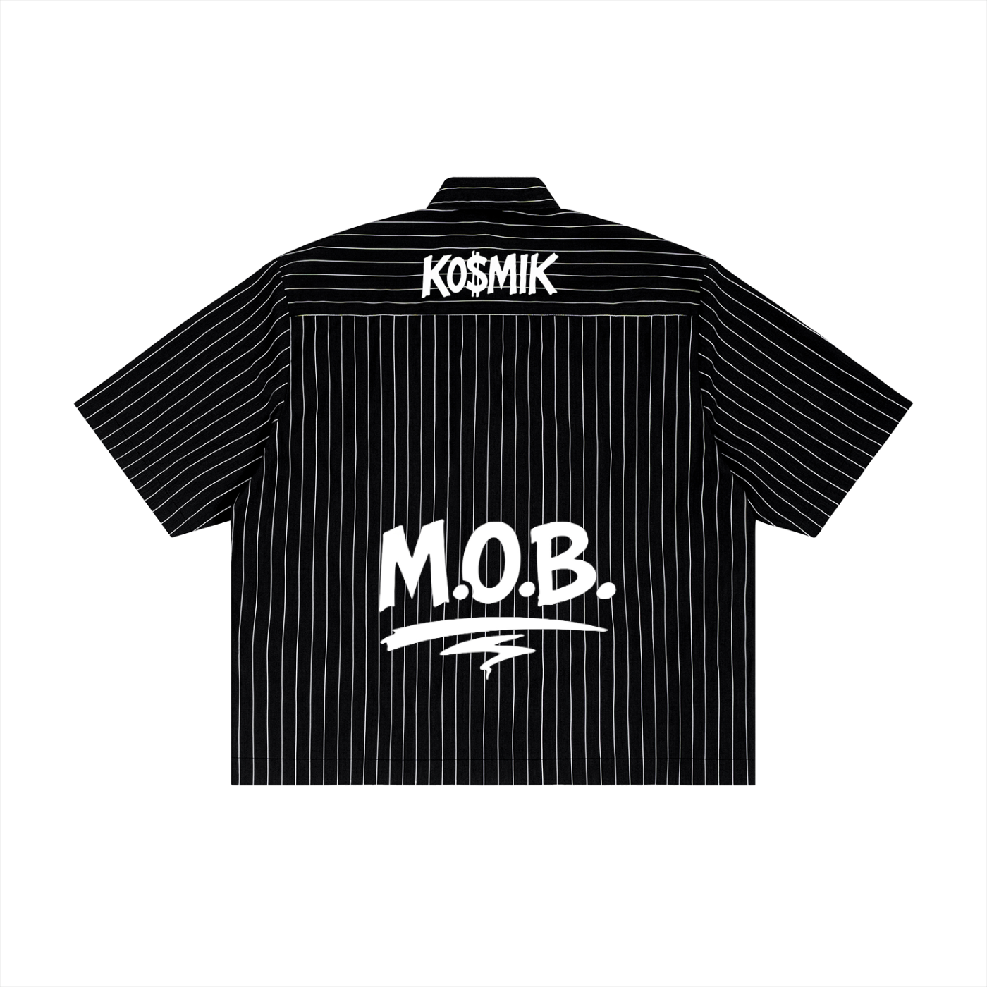 Ko$mik Striped Boxy Button-Up Shirt