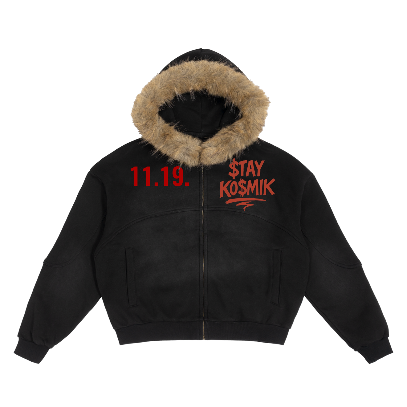 Ko$miK Detachable Fur Hoodie