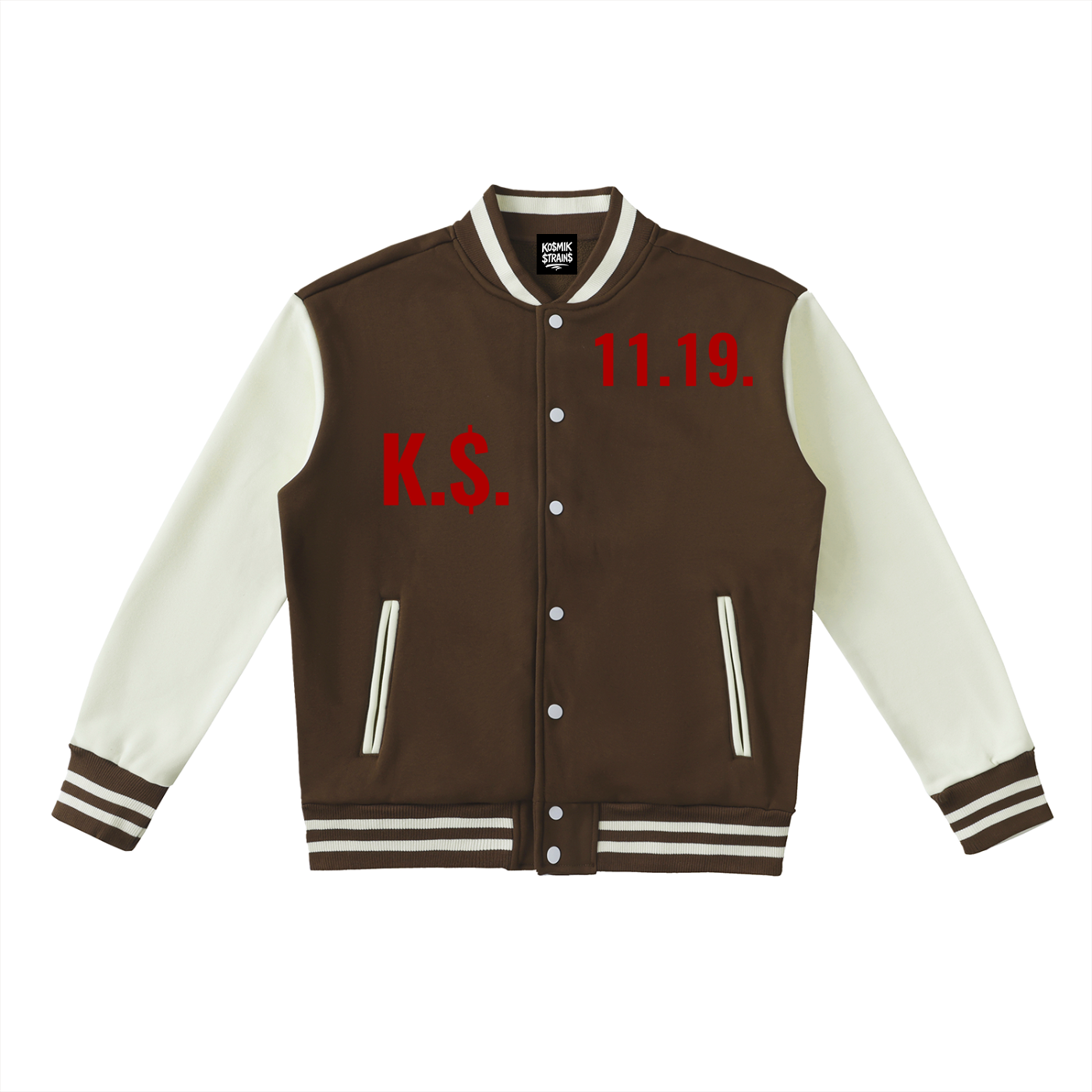 Ko$miK Two-Tone Fleeced Varsity Jacket