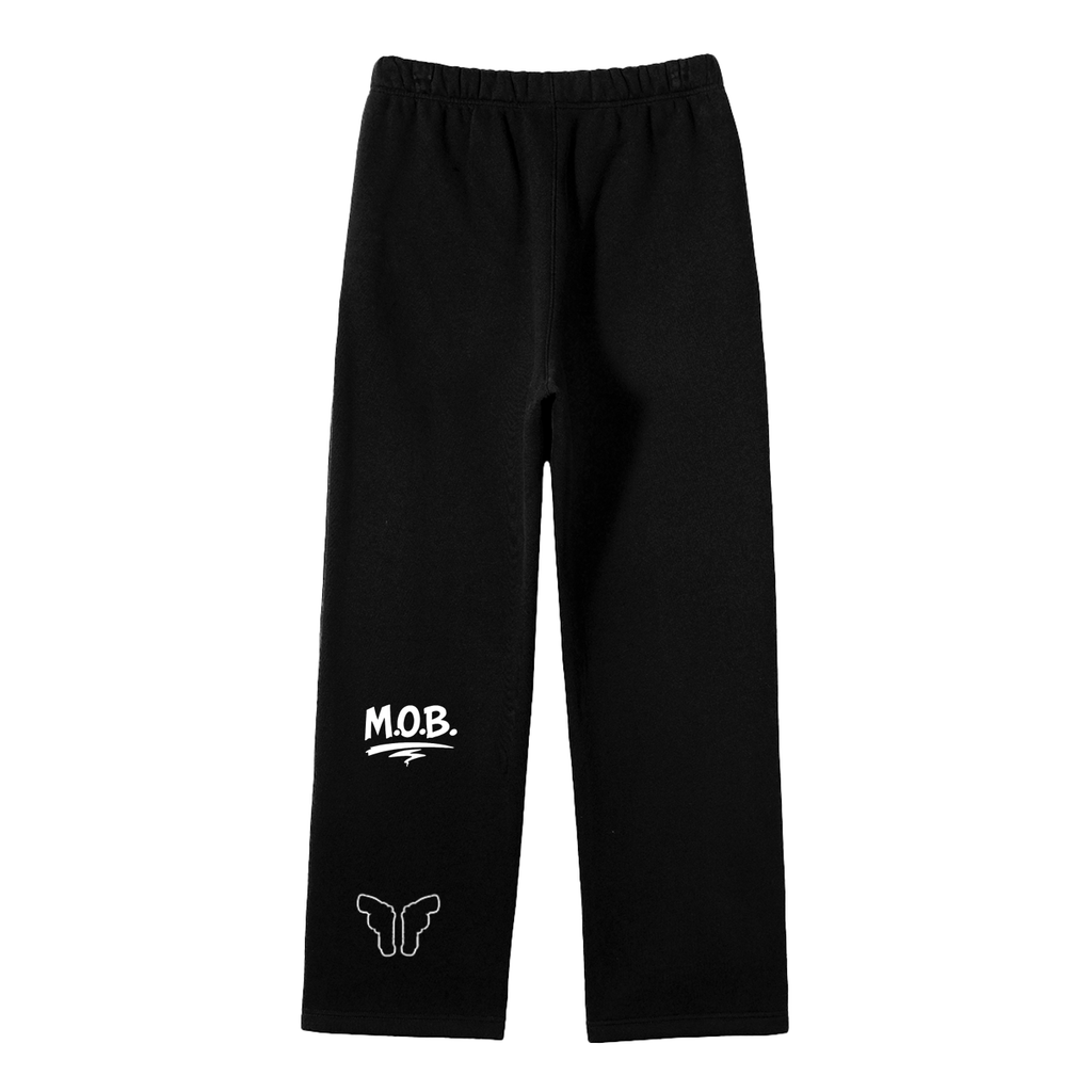 Unisex Solid Color Fleece Straight Leg Pants