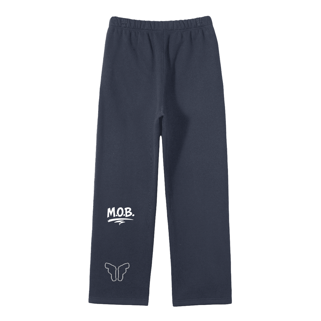 Unisex Solid Color Fleece Straight Leg Pants