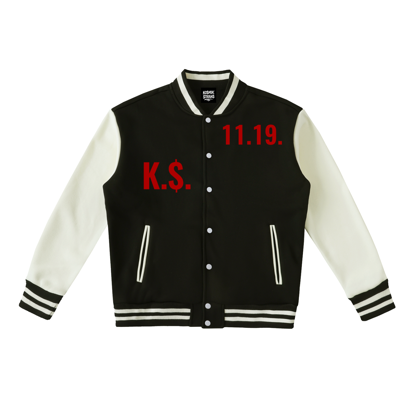 Ko$miK Two-Tone Fleeced Varsity Jacket