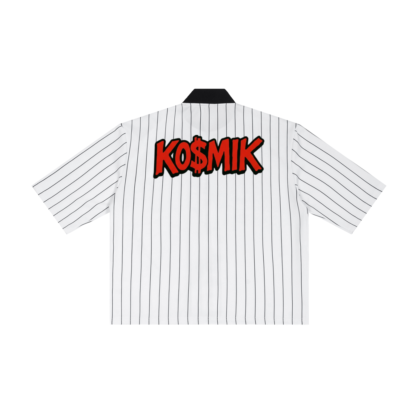KO$MIK Striped Full-Zip Baseball Jersey