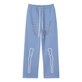 Unisex Solid Color Fleece Straight Leg Pants