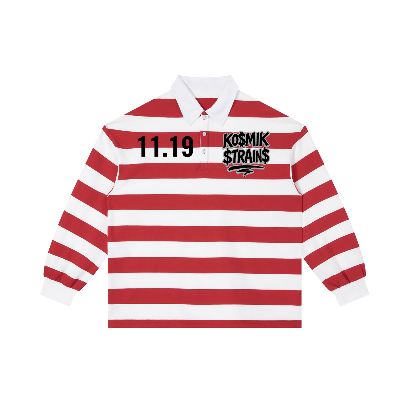 Ko$miK Color Block Stripe Polo Shirt